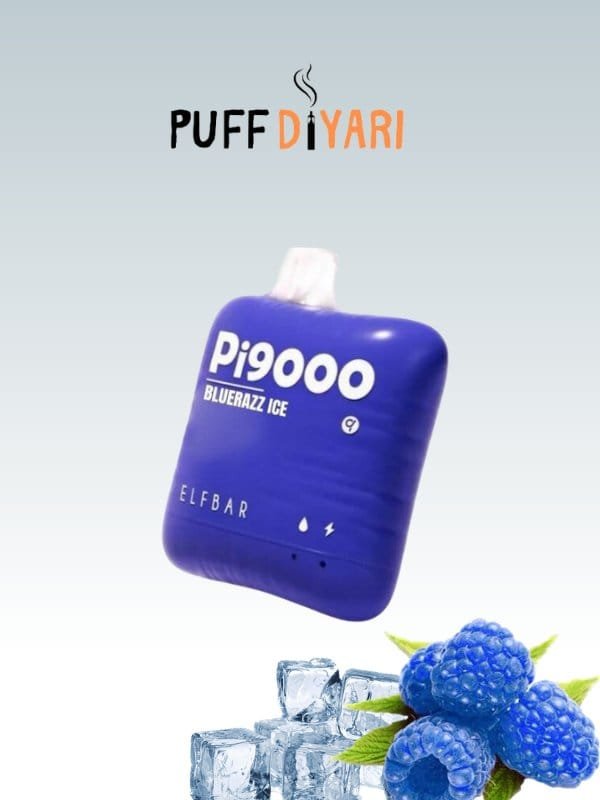 ELF BAR Pİ9000 PUFF DISPOSABLE VAPE KIT BLUE RAZZ ICE