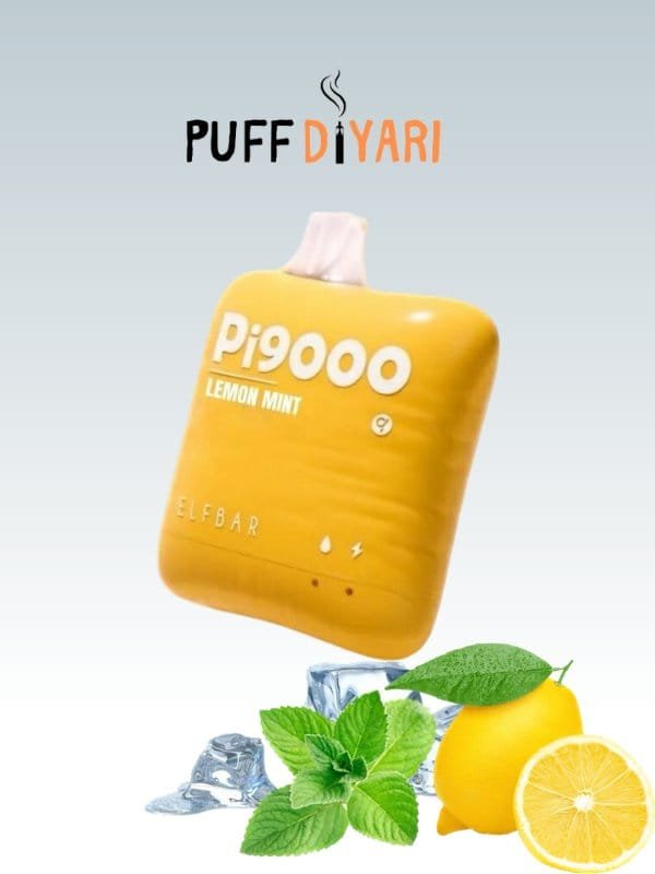 ELF BAR Pİ9000 PUFF DISPOSABLE VAPE KIT LEMON MINT