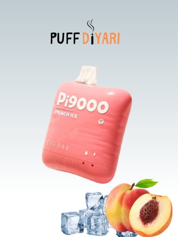 ELF BAR Pİ9000 PUFF DISPOSABLE VAPE KIT PEACH ICE