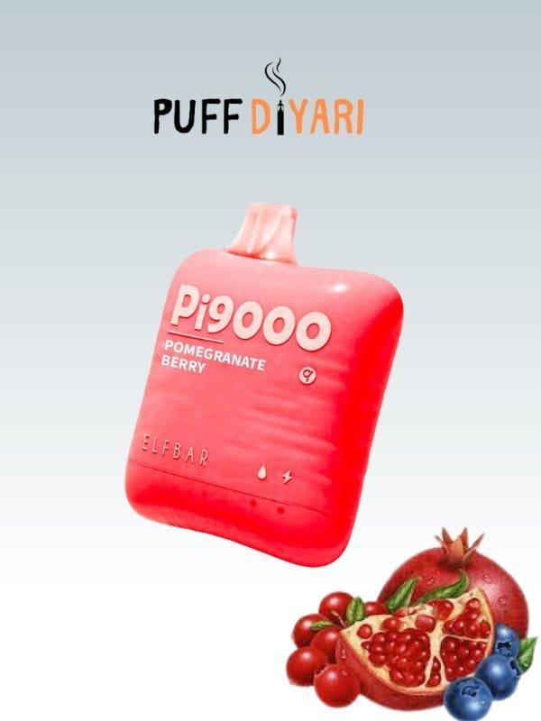 ELF BAR Pİ9000 PUFF DISPOSABLE VAPE KIT POMEGRANATE BERRY