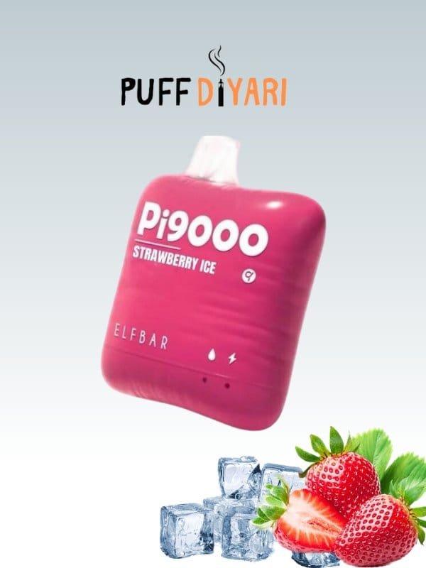ELF BAR Pİ9000 PUFF DISPOSABLE VAPE KIT STRAWBERRY ICE