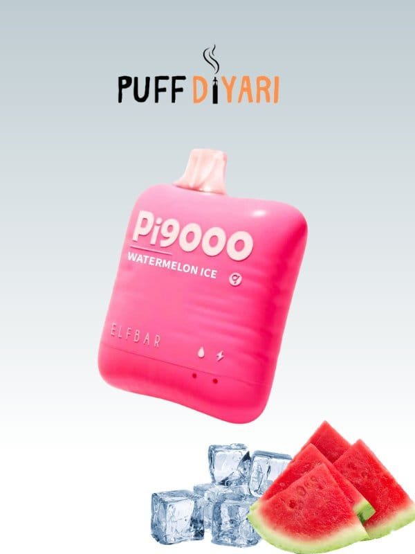 ELF BAR Pİ9000 PUFF DISPOSABLE VAPE KIT WATERMELON-ICE